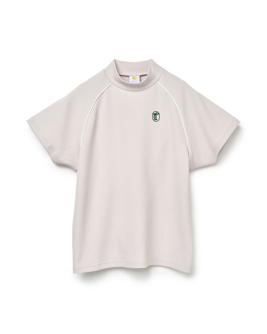 モックネックハーフスリーブシャツ