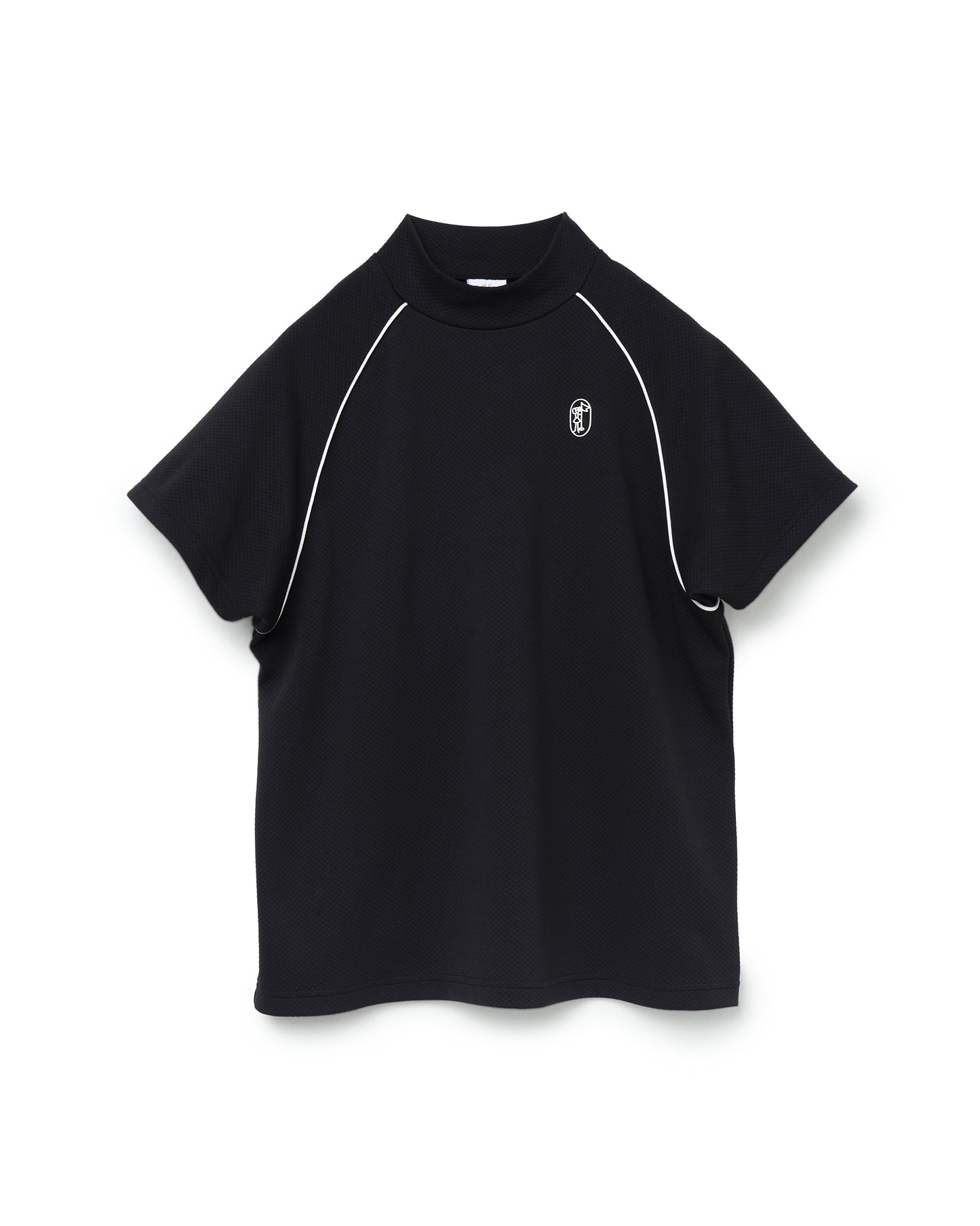 モックネックハーフスリーブシャツ